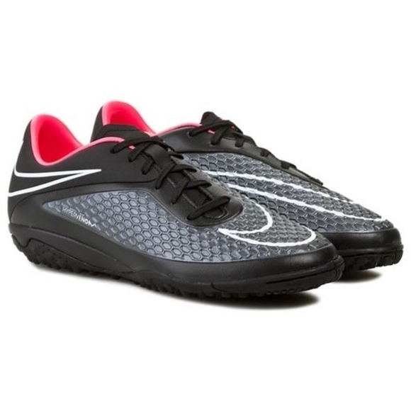 Rare Nike Hypervenom Phelon Turf 599846-016 Black Crimson Soccer Shoes. - Picture 1 of 12